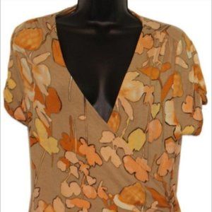 Casual Printed Wrap Dress